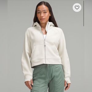 Scuba Oversized Full-Zip Hoodie in Bone XS/S